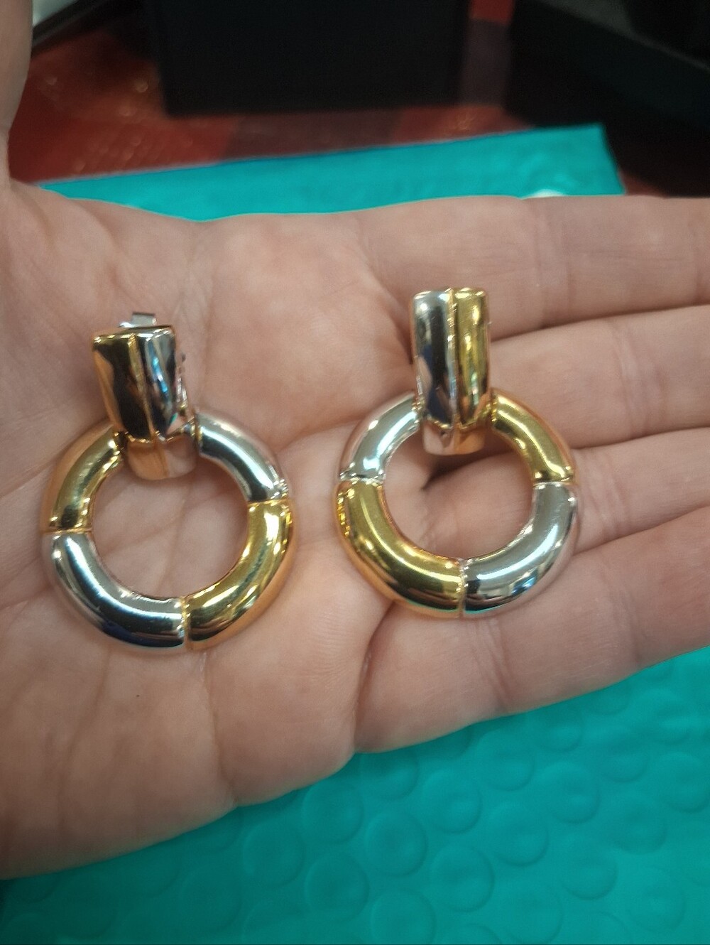 Oscar de la Renta Door Knocker Earrings